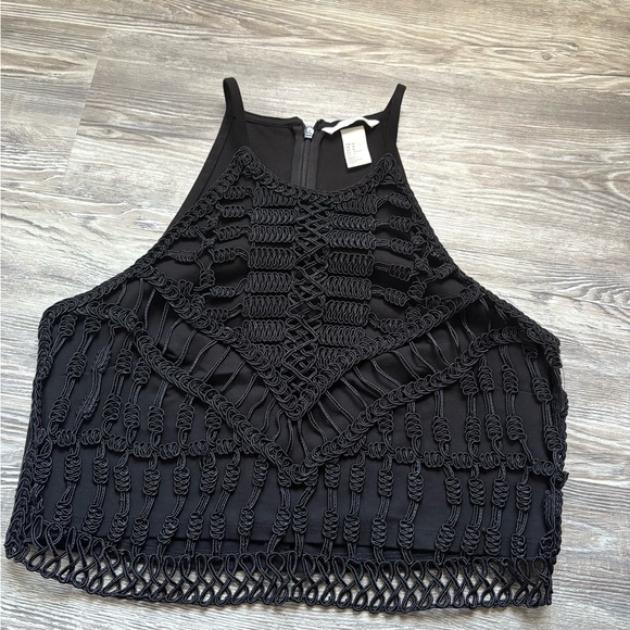 H&M Black Crop Top - Picture 1 of 3